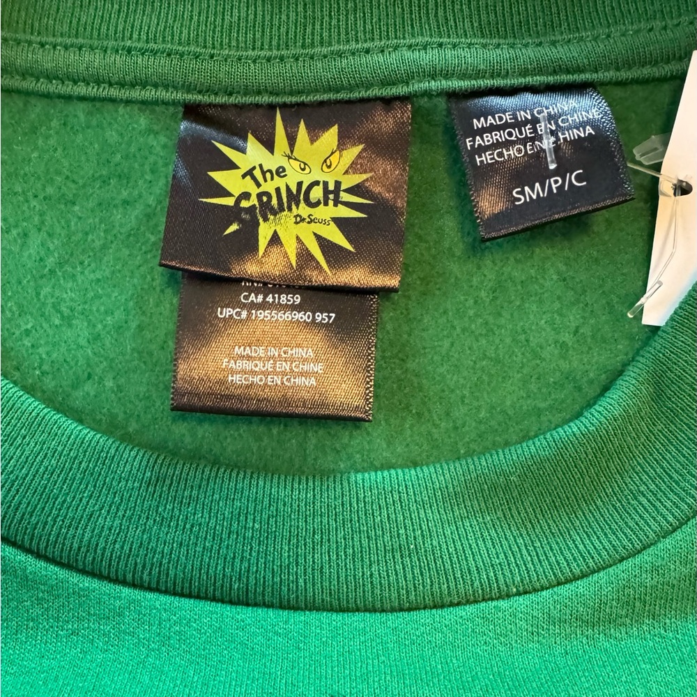 Dr. Seuss The Grinch Light Up Christmas Sweatshirt - Picture 5 of 5